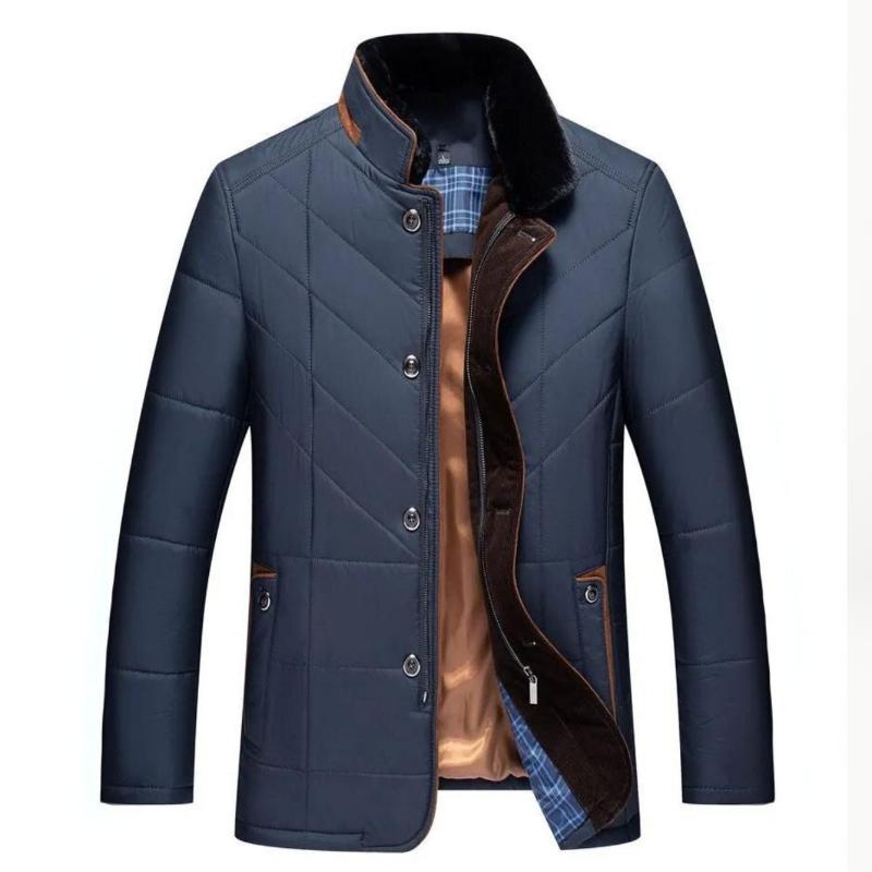 Moly Comfortable Collar Coat For Men Warm Modern Design For Style Conscious Gentlemen