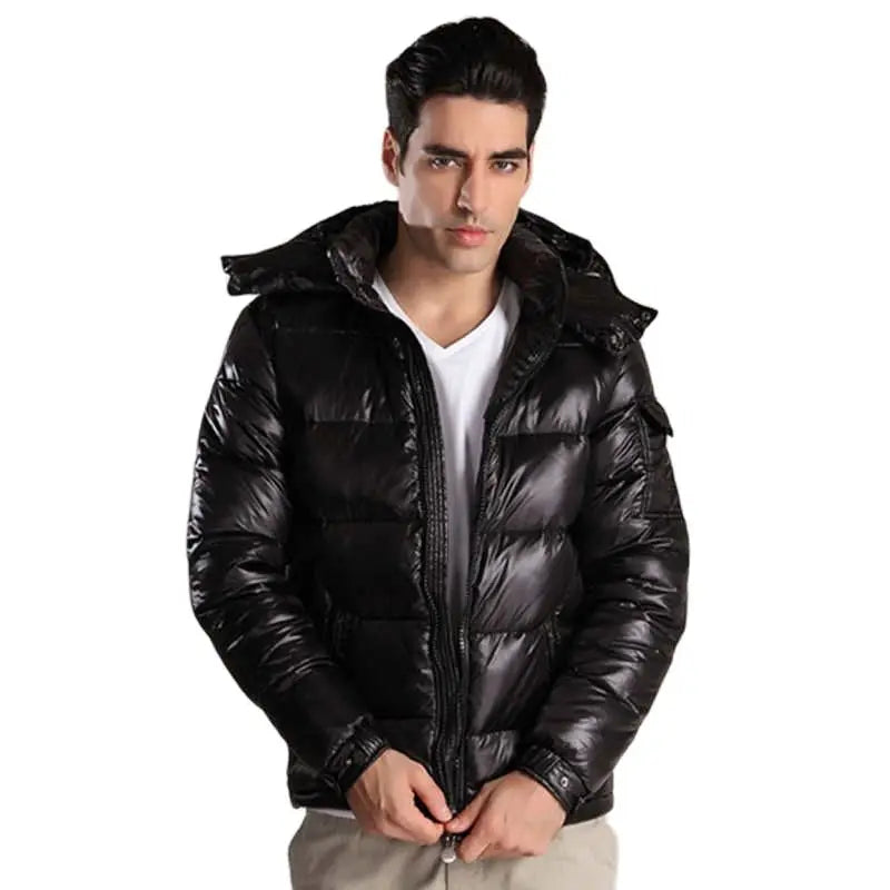Eloura-Moda | Shiny men's puffer jacket