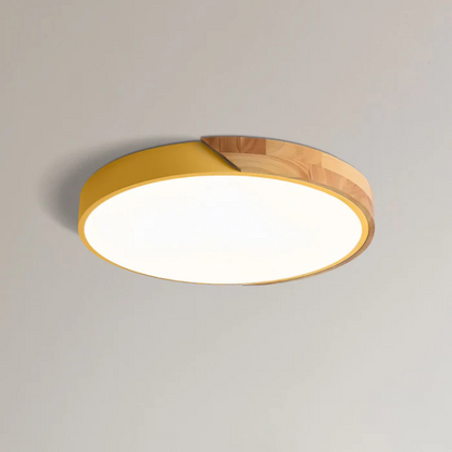 Delos - Scandinavian wooden LED ceiling light