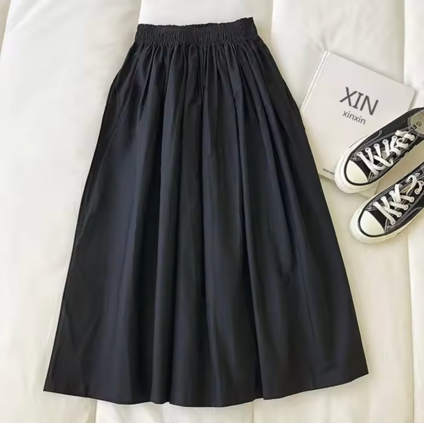 ANYA | Wide high-waisted skirt