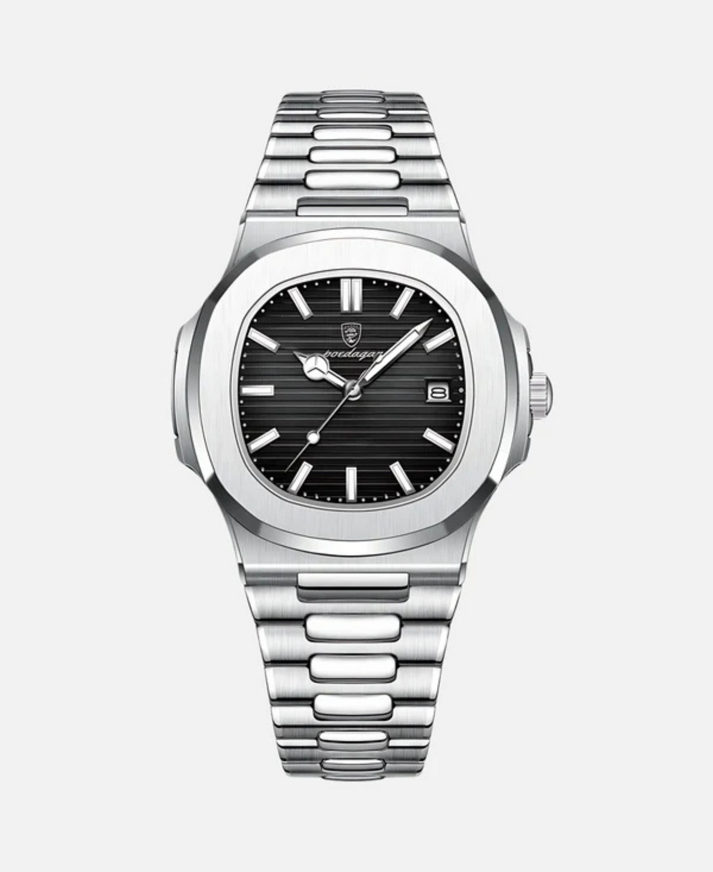 Quartz Wristwatch For Men With Sapphire Glass Precision Movement And Scratch Resistant Crystal