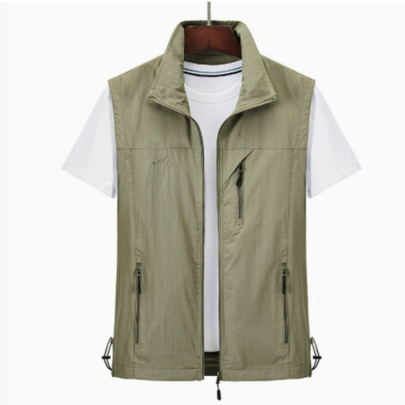 Men's Outdoor Gilet Half Zip Lightweight Layer For Hiking And Running Ready Durable For Active Outdoor Enthusiasts