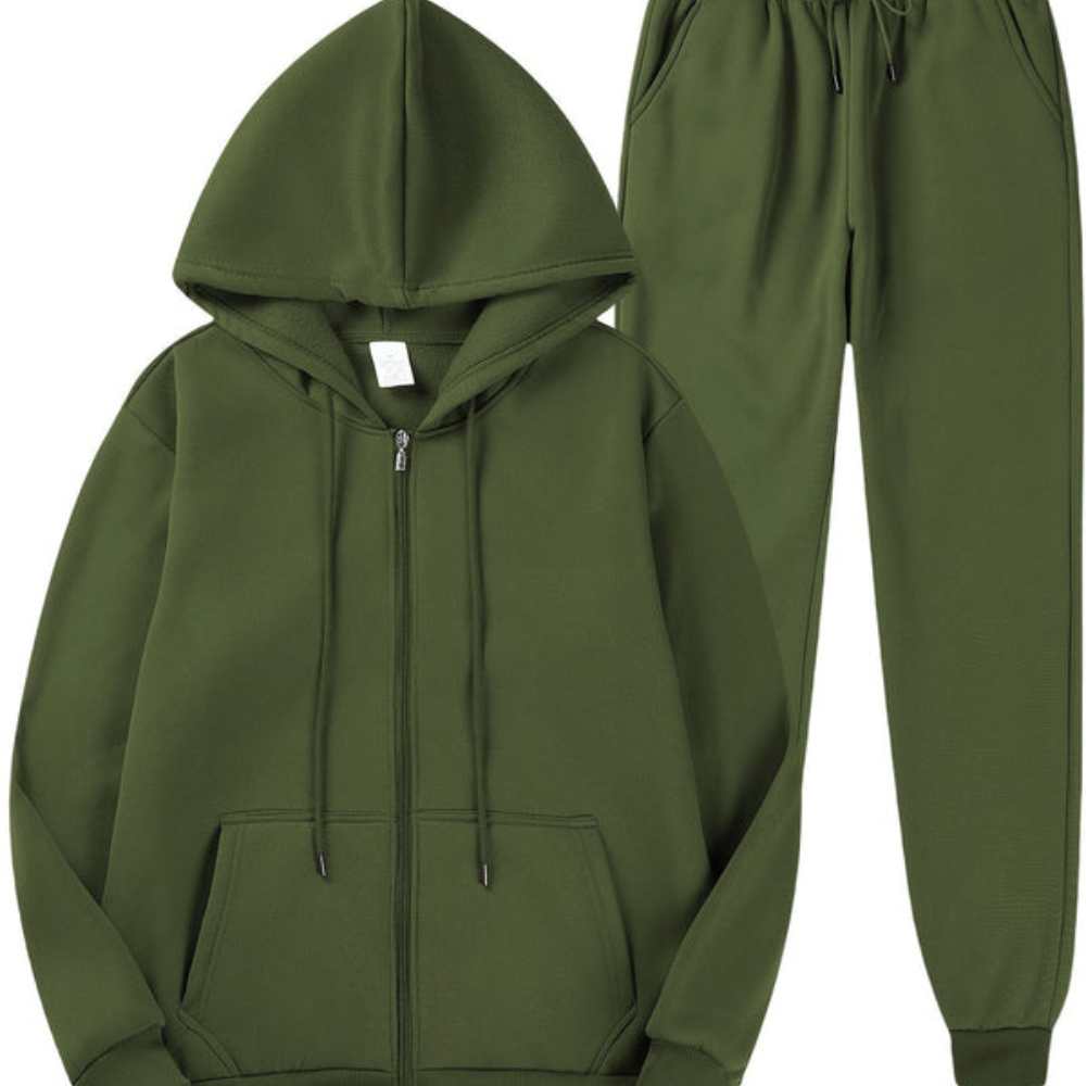 Men's Everyday Zip Hoodie With Soft Breathable Fabric Full Zip Adjustable Hood All Day Comfort