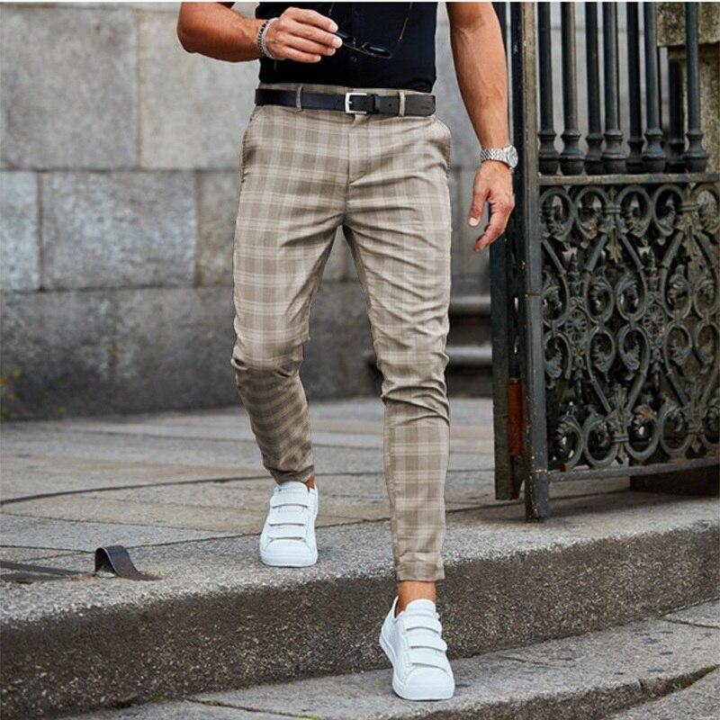 Mens Chinos Casual Slim Fit Trousers For Modern Gentlemen Versatile Colors Beige Grey Black For Everyday Comfort