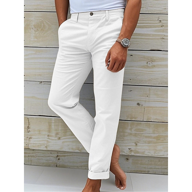 Versatile Mens Slim Fit Chinos Tailored Comfort For Everyday Smart Casual Wear Essential Wardrobe Staple