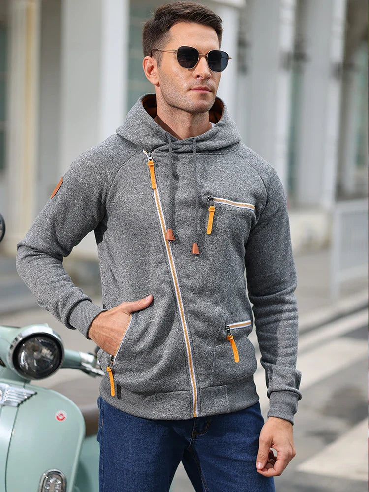 Mes Hoodie Long Sleeve For Men Casual Layering Streetwear Comfort And Warmth Relaxed Fit