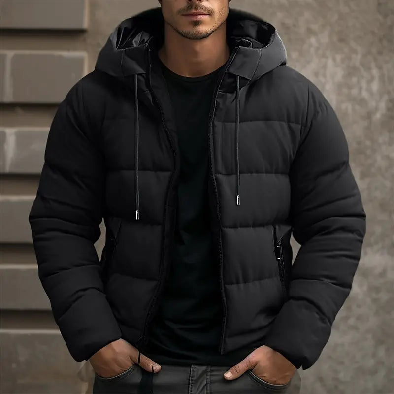 Men's Puffer Jacket - Warmth, Windproof Insulation, Sleek Modern Design For Everyday Wear