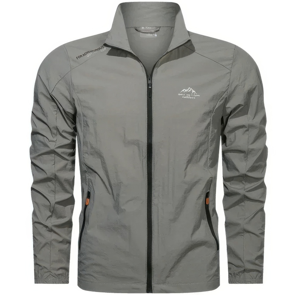 Summer Jacket For Men Windbreaker | With Zipper Closure