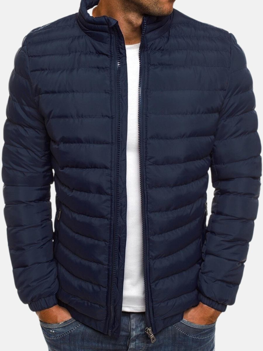 Modern Mens Quilted Jacket With Extra Warmth And Wind Resistant Build For Men Street Style Everyday Wear