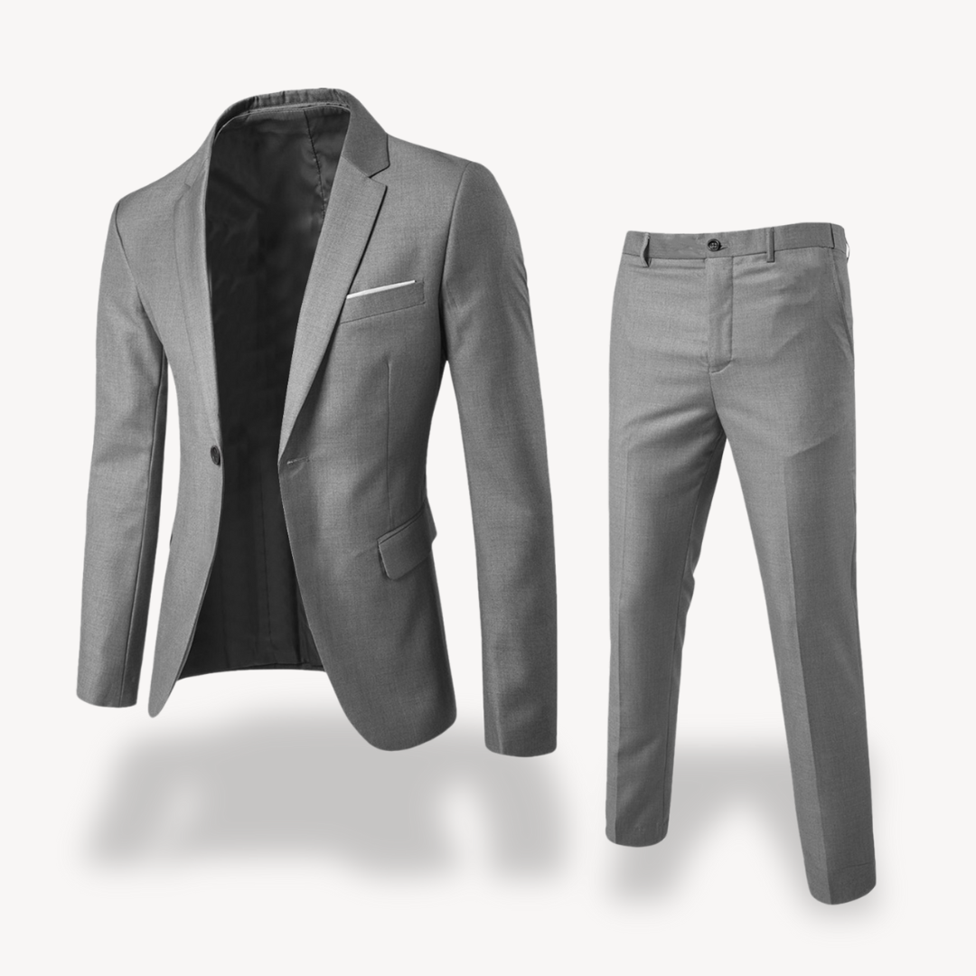 Men's Tailored Two Piece Suit Classic For Professionals Elevate Style And Confidence