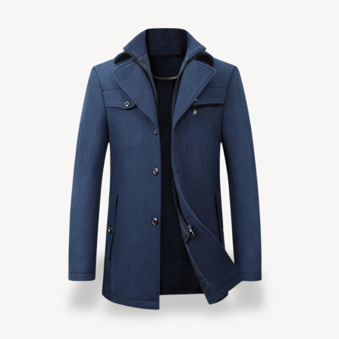 Men's Formal Trench Coat Modern Fit For Professionals Elevates Office To Evening Style With Timeless Polish