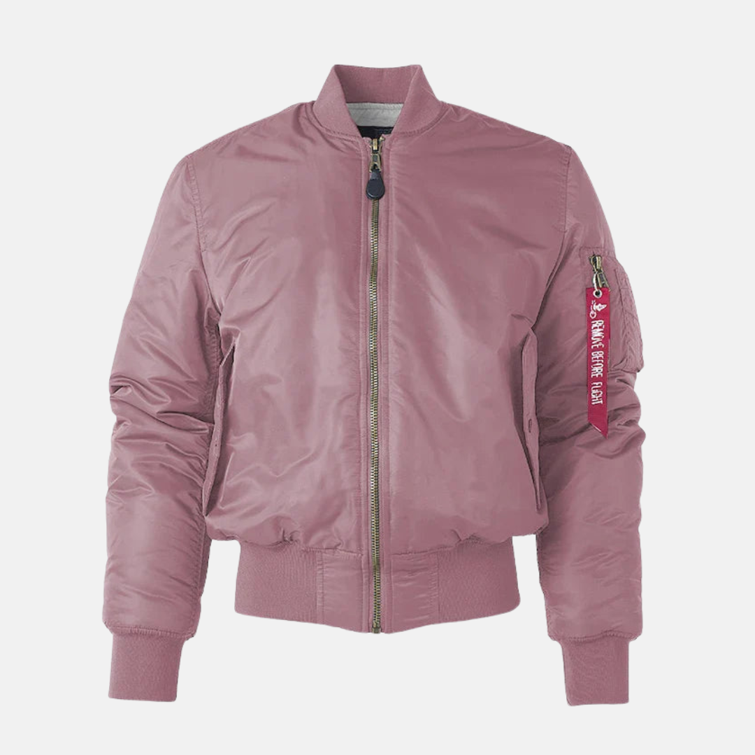 Men's Bomber Jacket With Relaxed Fit Wind Resistant Fabric Pockets And Ribbed Hem Nordisk Flair