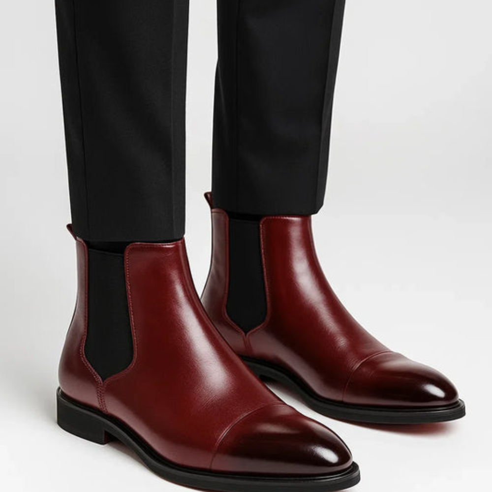 Men's Slip On Chelsea Boots For Men Elegant All Day Comfort With Premium Leather Finish