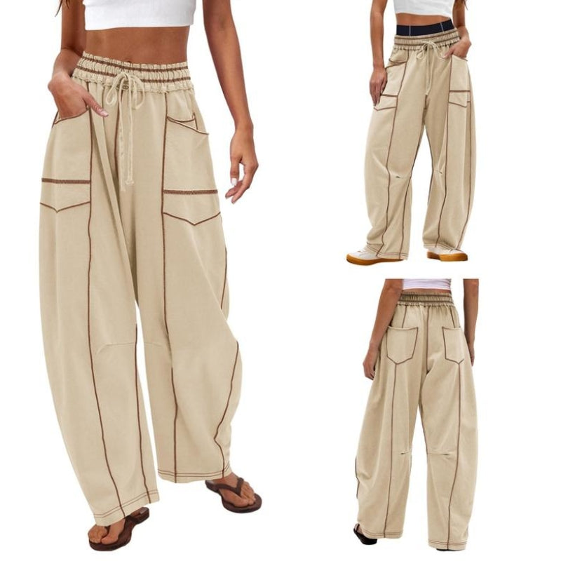 Vera Côte Barrel Sweatpants For Women Breathable Soft Fabric High Rise Shape Retention Versatile Lounge Travel