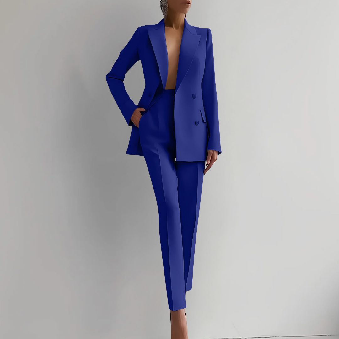 Nika Elegant Blazer And Pants Set For Professional Women With WrinkleResistant AllDay Comfort
