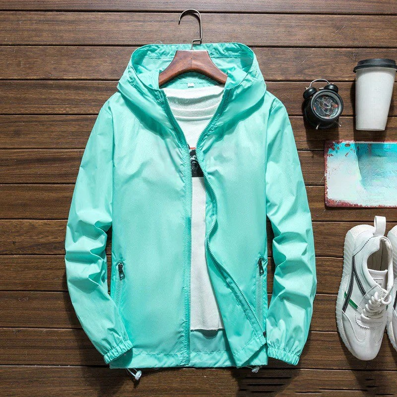 Men's Winter Windbreaker Jacket For Outdoor And City Wear, Adjustable Fit, Wind Resistant