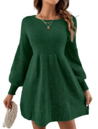Lorelei Monochrome Apricot Mini Sweater Dress For Modern Women Soft Knit Comfort All Day