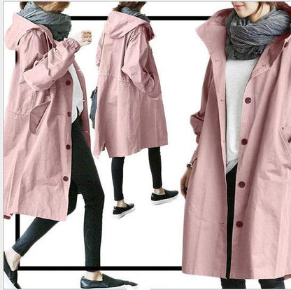 Kelly Womens Windbreaker Casual Midlength With Long Sleeves