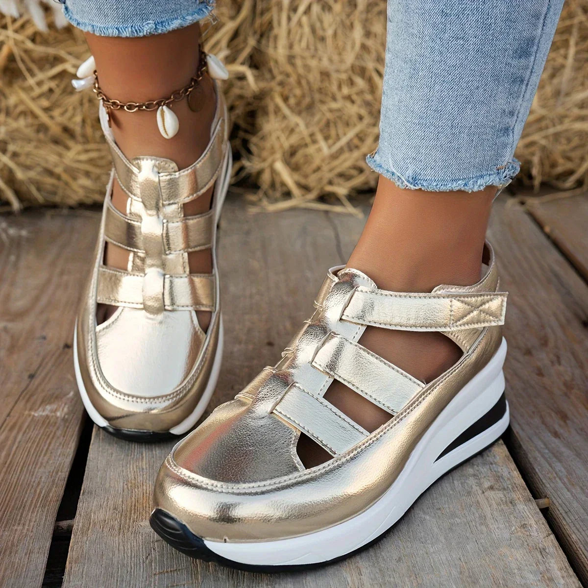 Charlot | Women’s Platform Walking Sandals – Supportive & Lightweight