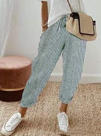Multicolor Printed Casual Pants Kelly For Women Vibrant All Day Comfort And Style