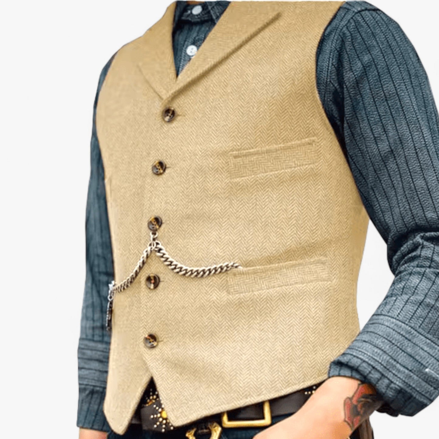 Frédy | Men's Suit Vest — Urban Chic & Authentic Details