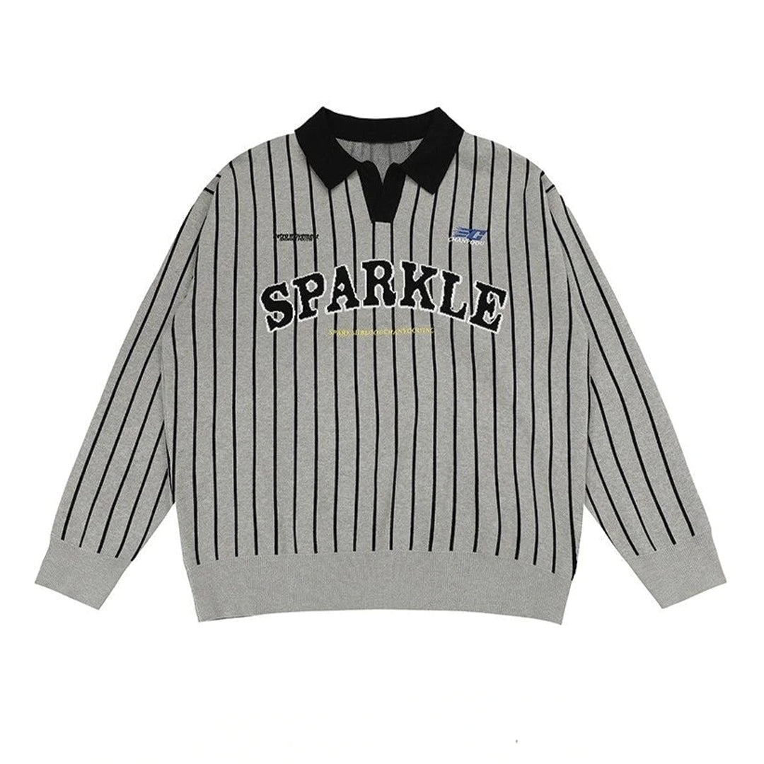 Stripe Letter Polo