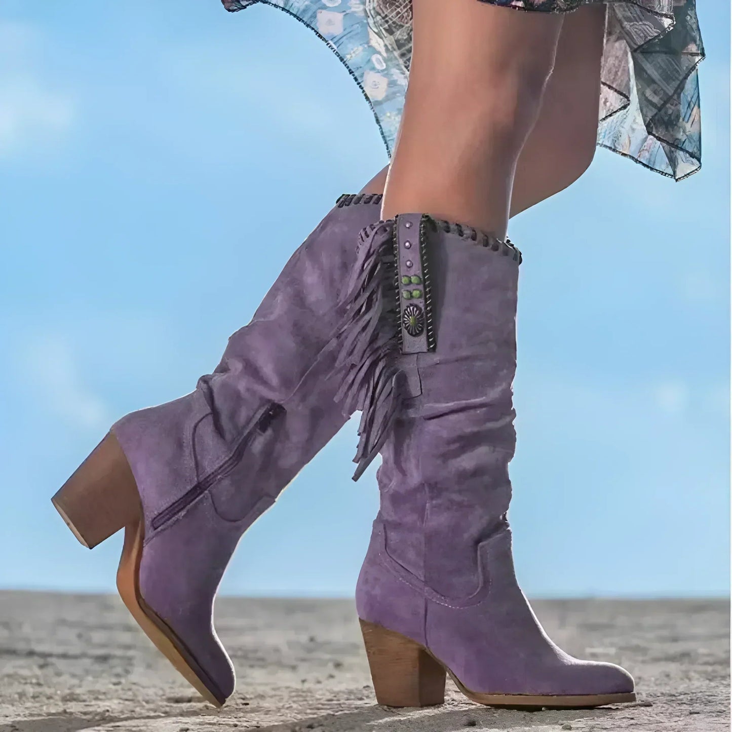 Débora | High Heeled Western Boots for Women