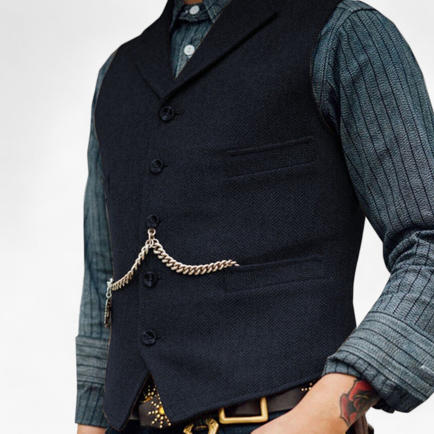 Frédy | Men's Suit Vest — Urban Chic & Authentic Details