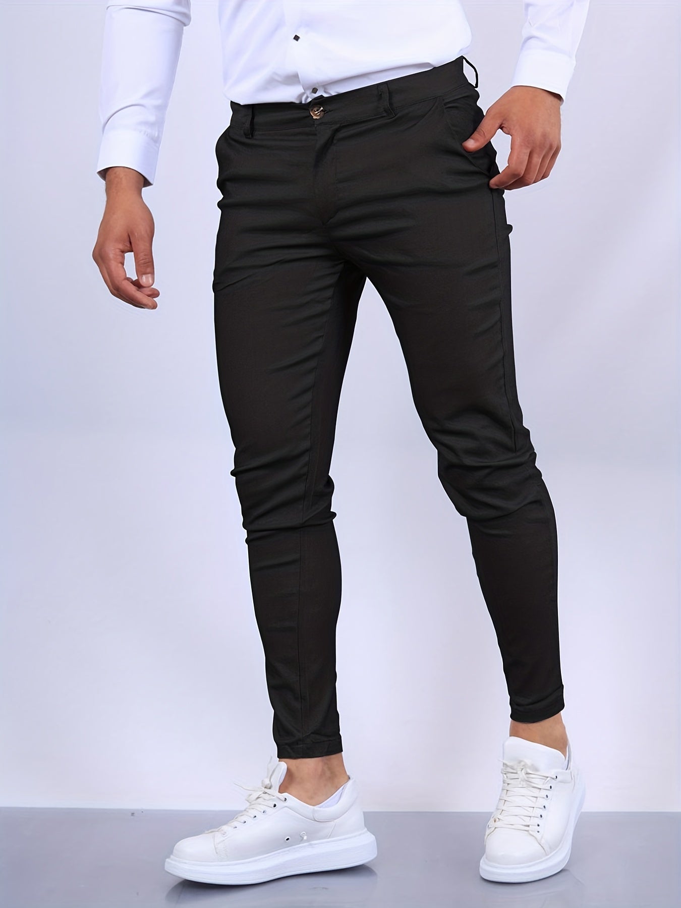 Romus | Elegant Slim Fit Pants – Modern Cut and Refined Style