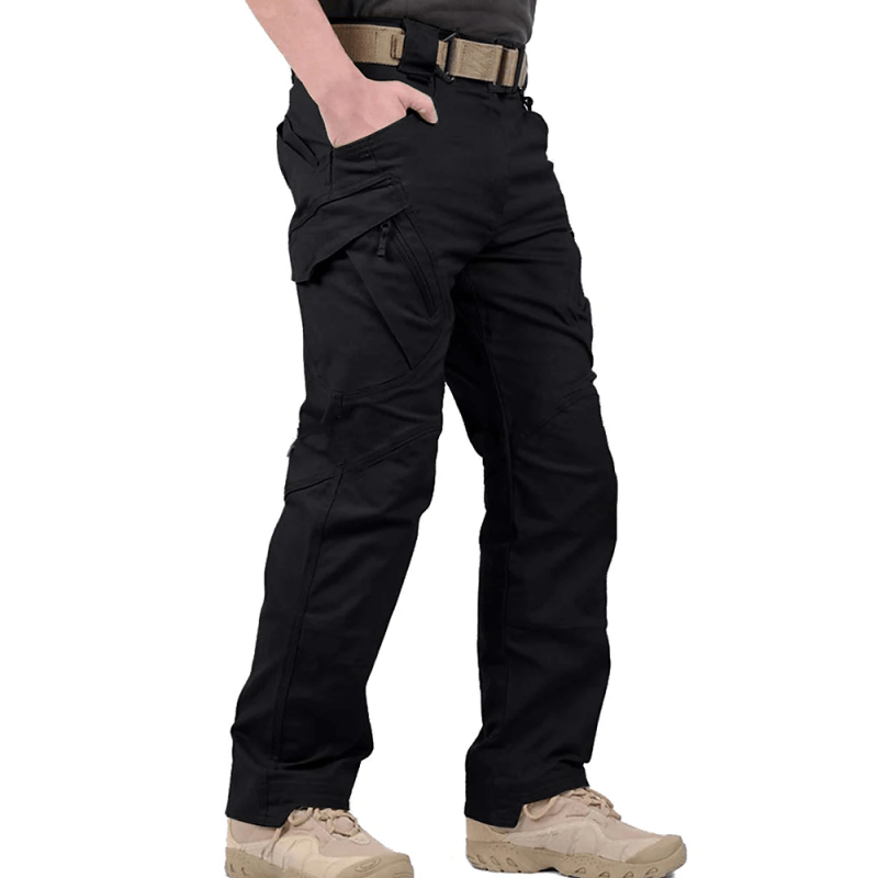 Men's Cargo Pants Durable Cotton With Multiple Pockets Relaxed Fit For Outdoor Use
