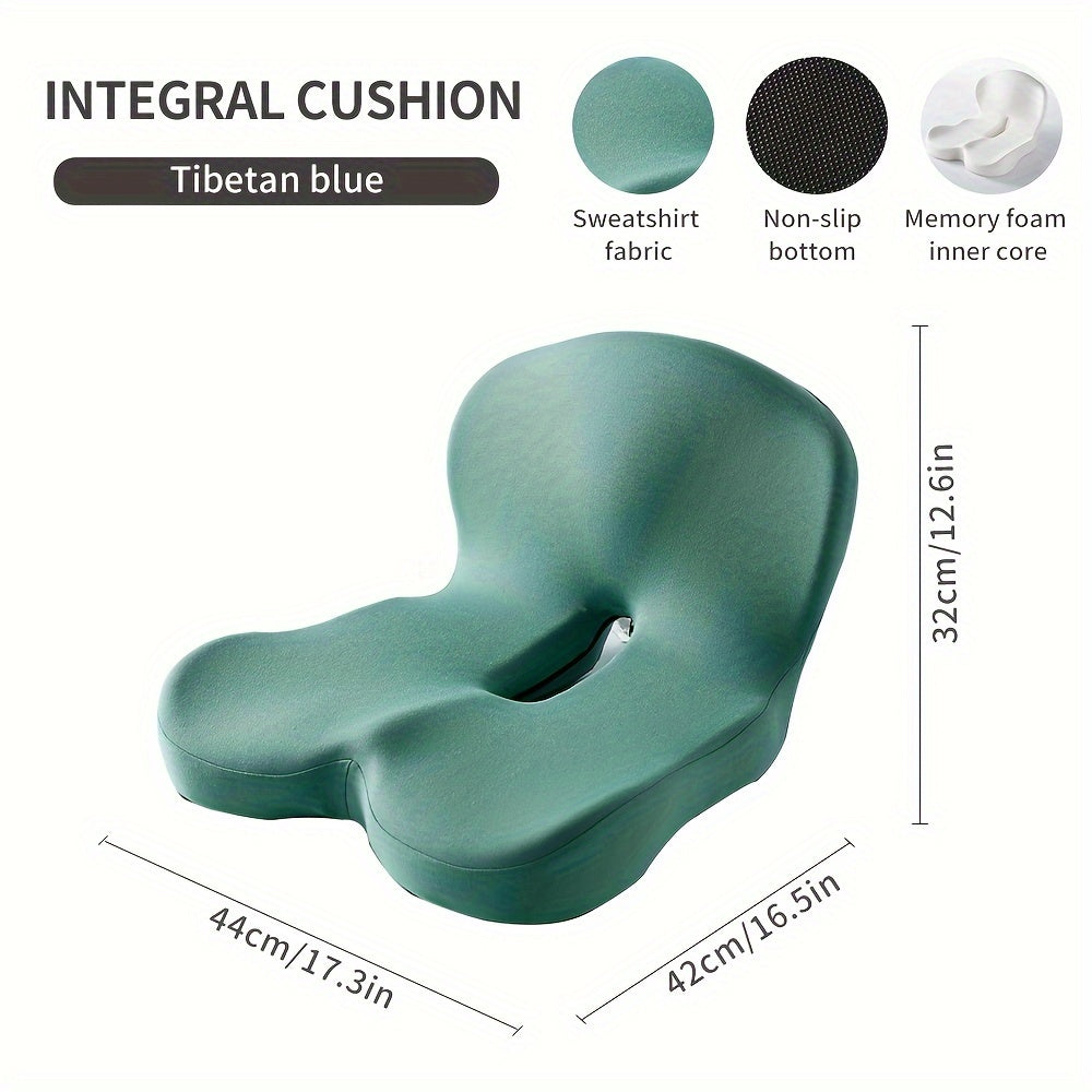 PostureNest Ergonomic Memory Foam Cushion For Hip And Lower Back Support For Office Workers