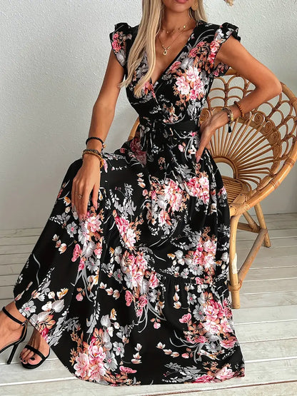 Nienke Swing Dress for Women Comfortable Elegant Floral Pattern Dress for Style Conscious Women