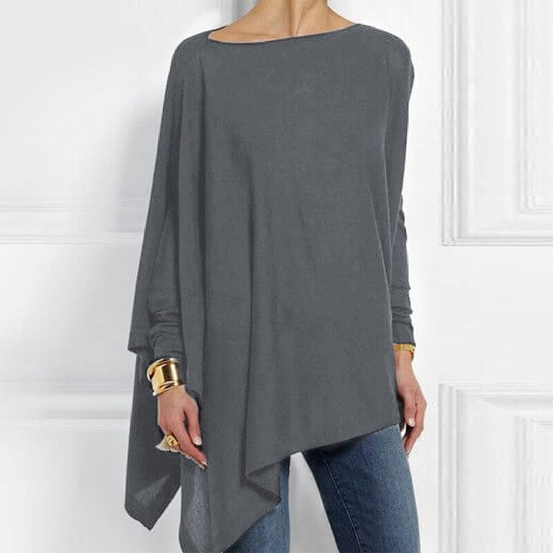 Aliona | Elegant Round Neck and Long Sleeves