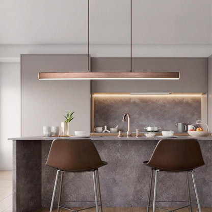 Industrial LED Pendant Lamp With Sleek Metal Frame Durable Acrylic Diffuser For Dining Rooms Offices Energy Efficient