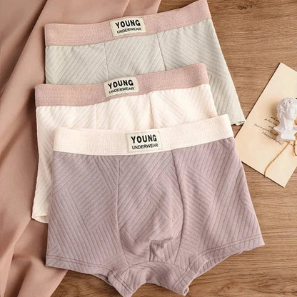 3 Pack Antibacterial Cotton Mens Boxers Soft Stretch Fit Moisture Wicking Breathable Underwear TrendAura