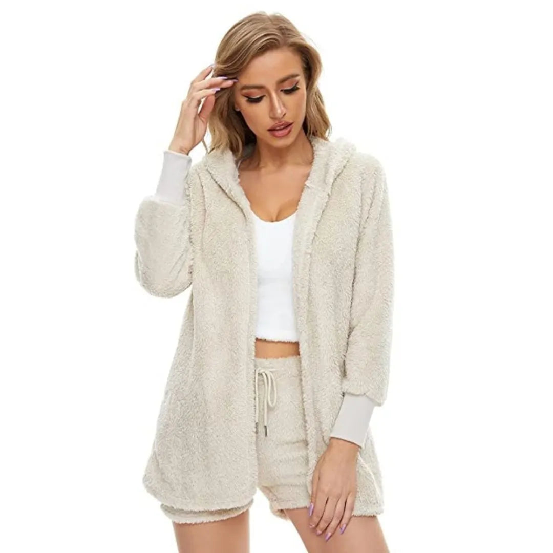 3-piece loungewear set with hood