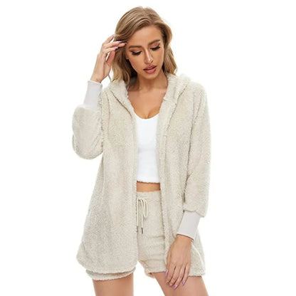 3-piece loungewear set with hood