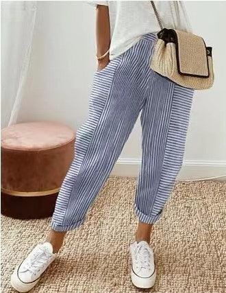 Multicolor Printed Casual Pants Kelly For Women Vibrant All Day Comfort And Style