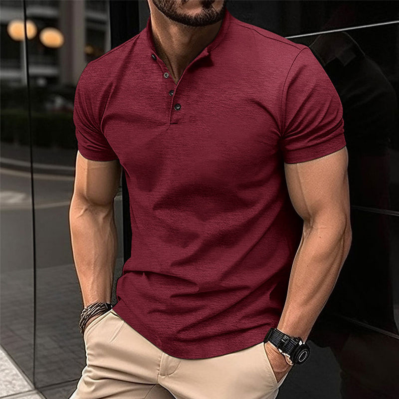 Men's Classic Polo Shirt With Short Sleeve - Polished Look, Modern Edge For Everyday Wear