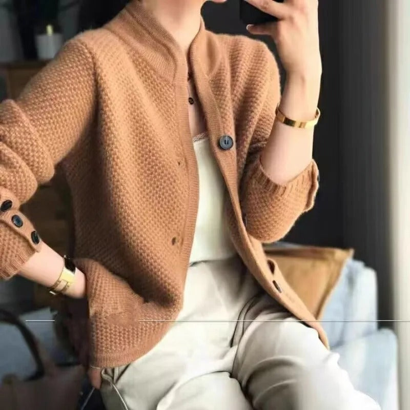 Maeve Thick Wool Jacket For Women Cozy Tailored Warmth With Timeless Sophistication