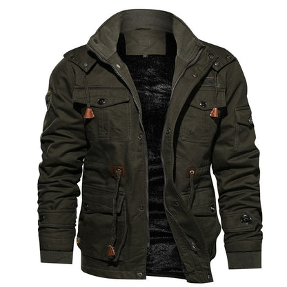 Mike Stylish Winter Jacket For Men With Durable Polyester Cotton Blend Insulation Hooded Design