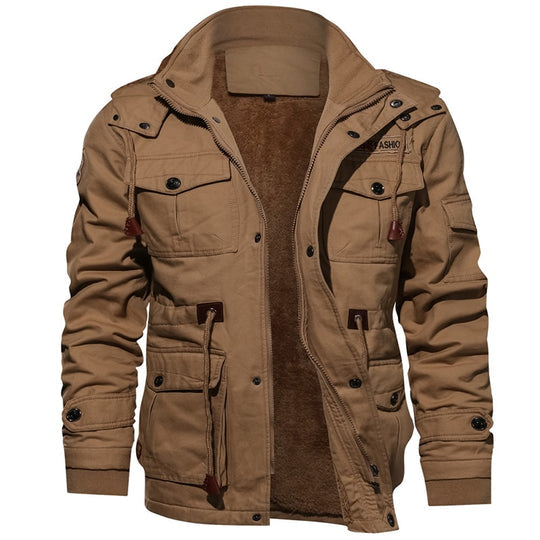 Mike Stylish Winter Jacket For Men With Durable Polyester Cotton Blend Insulation Hooded Design