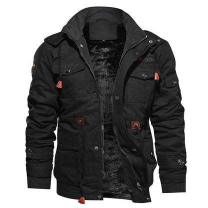 Mike Stylish Winter Jacket For Men With Durable Polyester Cotton Blend Insulation Hooded Design