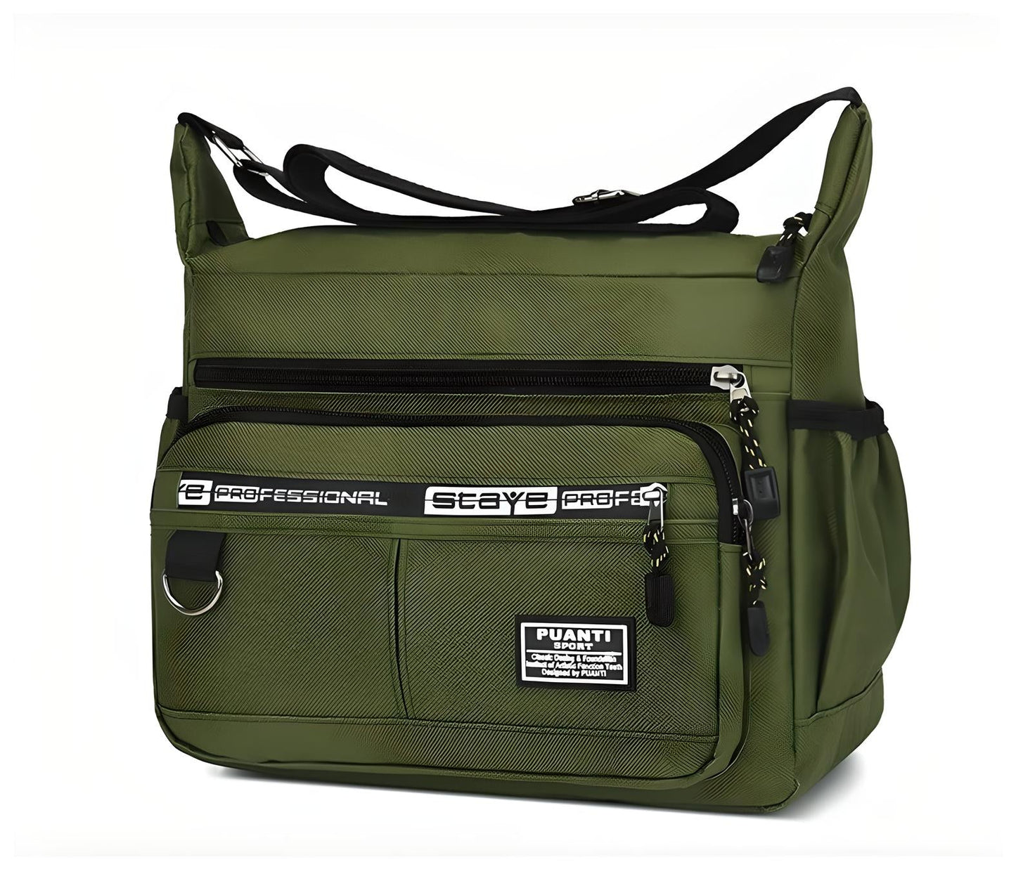 MetroGuard Anti Theft Messenger Bag For Professionals With Hidden Back Pocket And Waterproof Durability