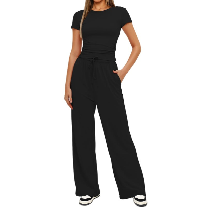 Margriet Pleated 2 Piece Set For Women Stylish Casual Comfort With Refined Fit And Modern Style
