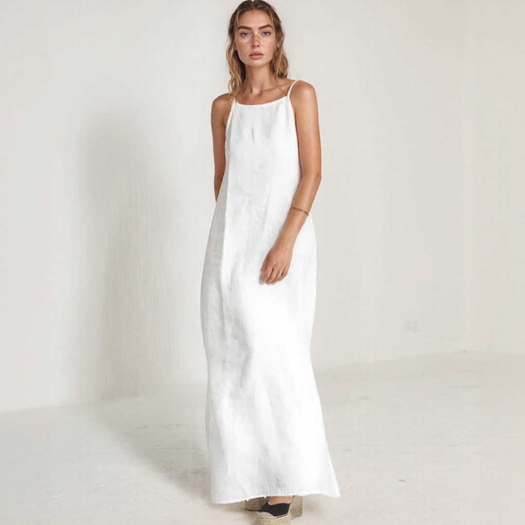 Fadela | Long Summer Dress – Sleeveless and Full of Lightness