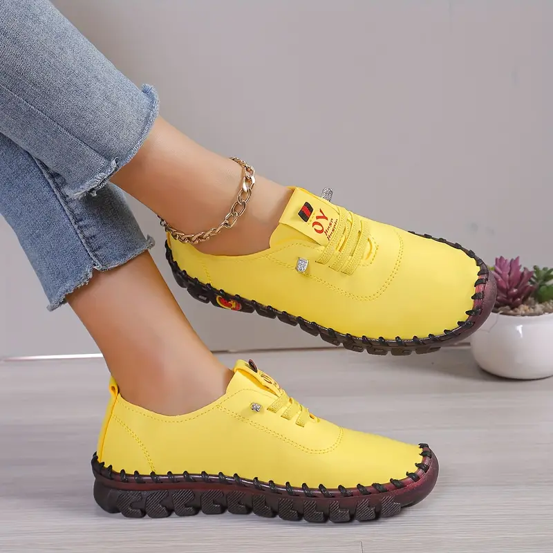 LISA Leather Shoes For Women Lightweight Non Slip Arch Support Posture Comfort All Day