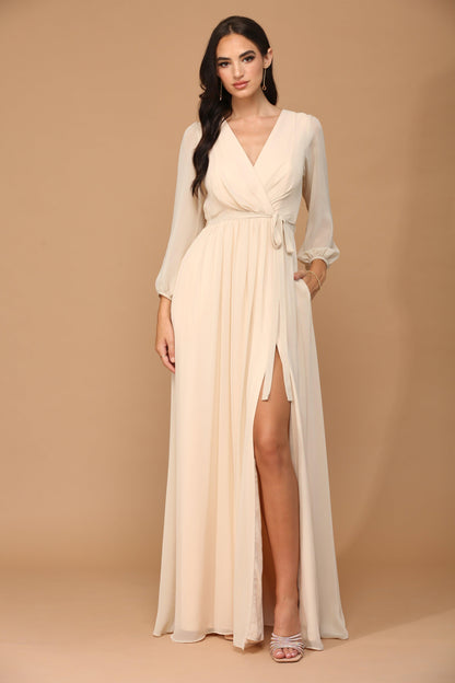 Eva Fashion 3410 Long Sleeve Formal Mother of the Bride Dress