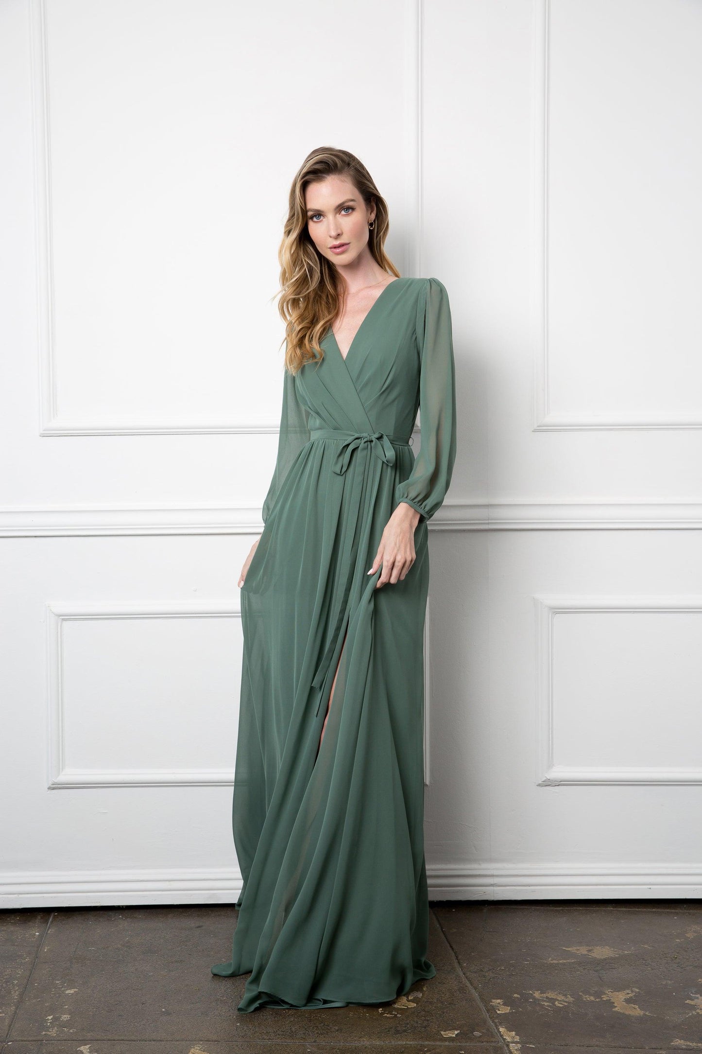 Eva Fashion 3410 Long Sleeve Formal Mother of the Bride Dress