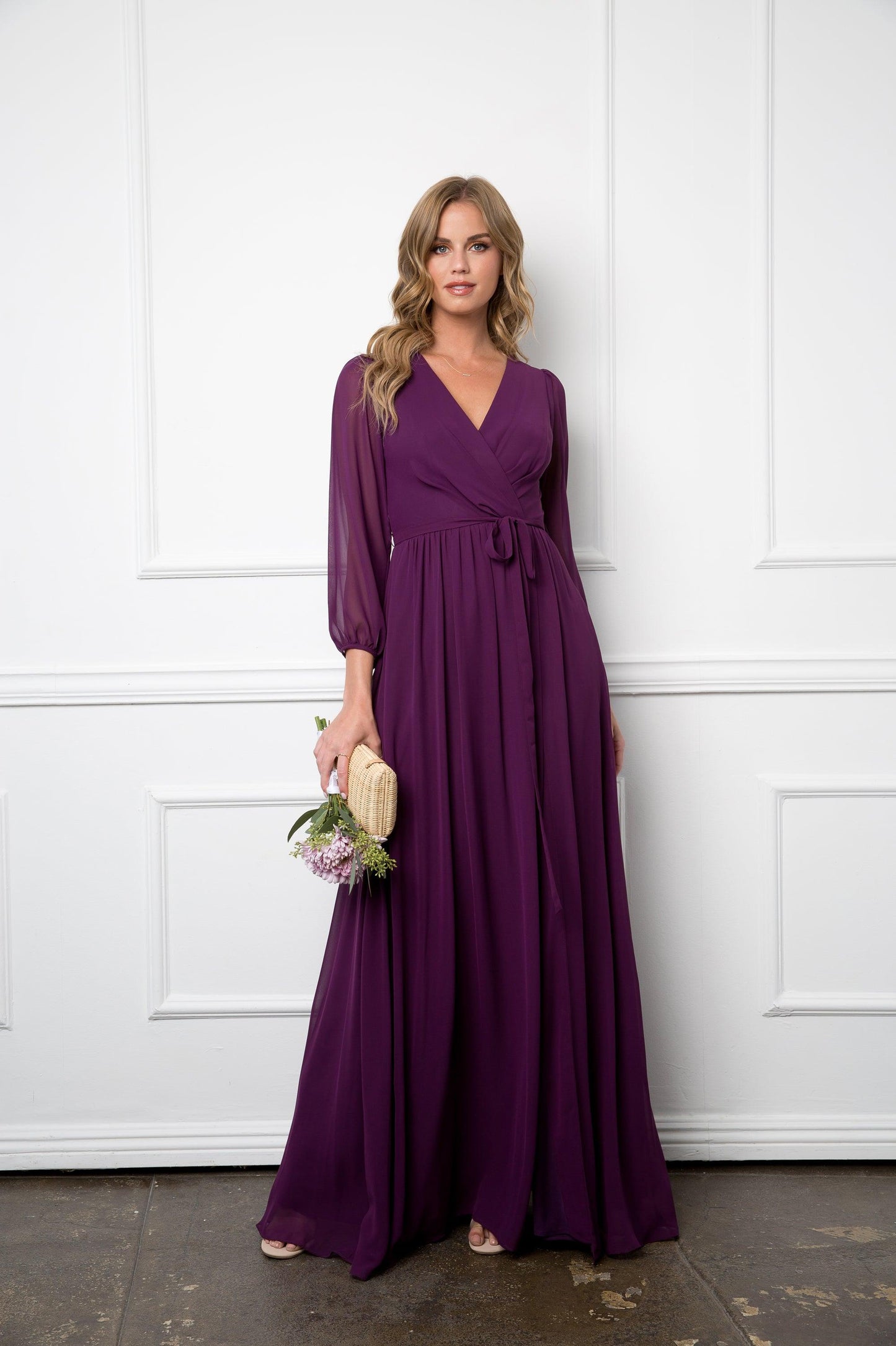 Eva Fashion 3410 Long Sleeve Formal Mother of the Bride Dress